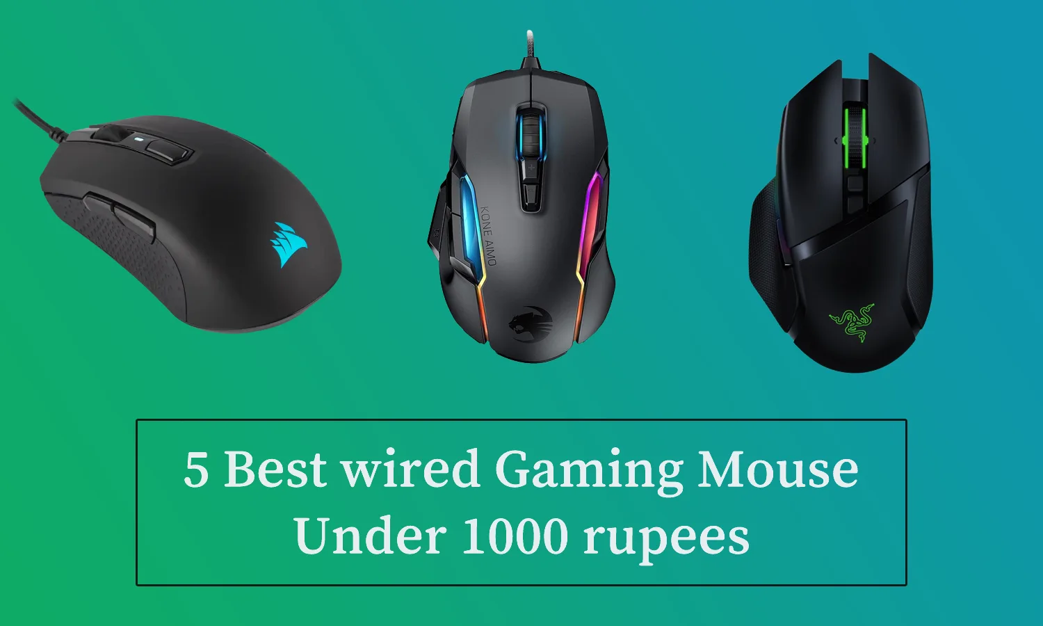 5 Best wired Gaming Mouse Under 1000 rupees