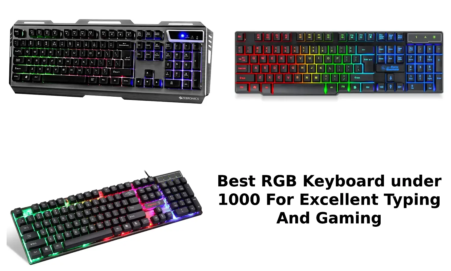Best RGB Keyboard under 1000 For Excellent Typing And Gaming